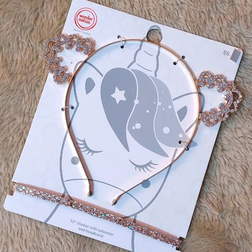 Girls Headbands & Necklaces 3-bundle